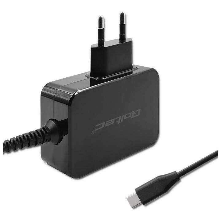 Qoltec 52386 GaN POWER PRO caricabatterie | 1xUSB-C | 65W | 5-20V | 3-3.25A | nero