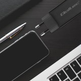 Qoltec 52420 90W GaN caricabatterie super veloce| 5-20V | 3-4.5A | USB-C 3.1