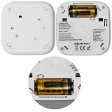 Qoltec 52579 rilevatore di fumo wireless con batteria | Tuya | Wi-Fi | durata sensore 10 anni | allarme 85dB | LED