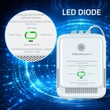 Qoltec 52651 sensore di perdita gas naturale | rilevatore CH4 | allarme NG | Tuya | Wi-Fi | 85dB | LED
