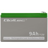 Qoltec 53031 AGM batteria | 12V | 9Ah