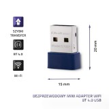 Qoltec 57007 adattatore mini wireless Bluetooth USB WiFi