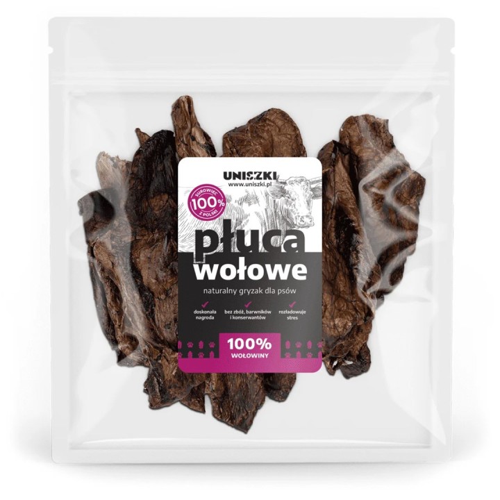 UNISZKI Polmoni di manzo - snack per cani - 500 g
