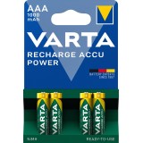 VARTA HR03 AAA Recharge Accu Power 1000 mAh 05703 batterie ricaricabili 4 pz verde giallo