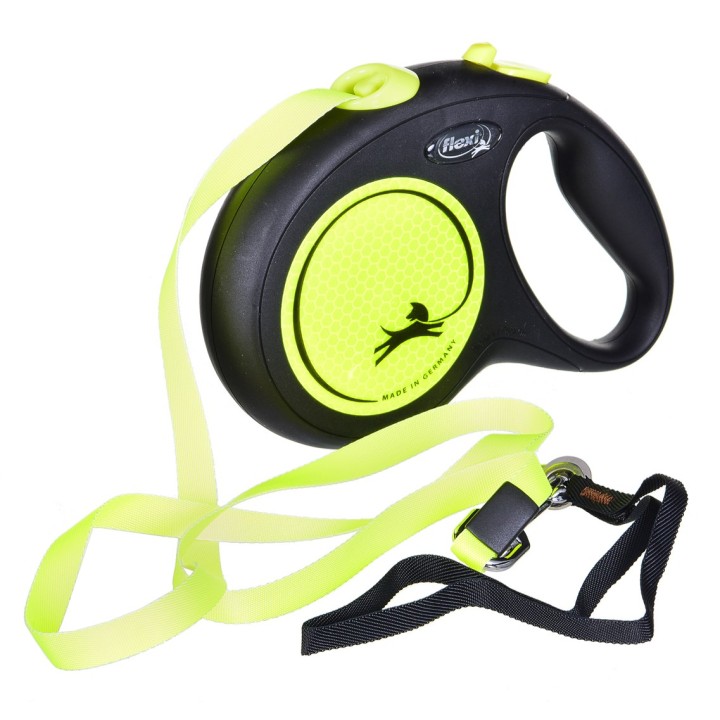 FLEXI Neon L nuovo - guinzaglio retrattile - 5 m