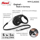 Flexi Guinzaglio retrattile per cani New CLASSIC 5 m nero