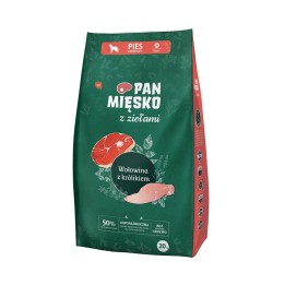 PAN MIĘSKO con erbe Manzo con coniglio M - cibo secco per cani - 20kg