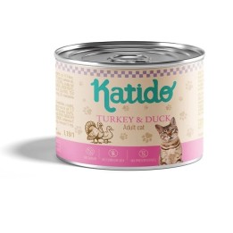 KATIDO Tacchino con anatra - cibo umido per gatti - 200g