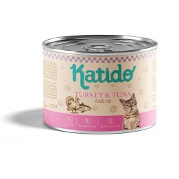 KATIDO Tacchino con tonno - cibo umido per gatti - 200g