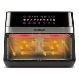 G3 Ferrari G10223 friggitrice Doppia 12 L Autonoma 2200 W Friggitrice ad aria calda Nero Acciaio inossidabile