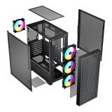 Logic DART PRO ARGB MIDI USB-C PC Case nero
