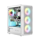 Logic PORTOS ARGB MINIDI USB 3.0 Case bianco