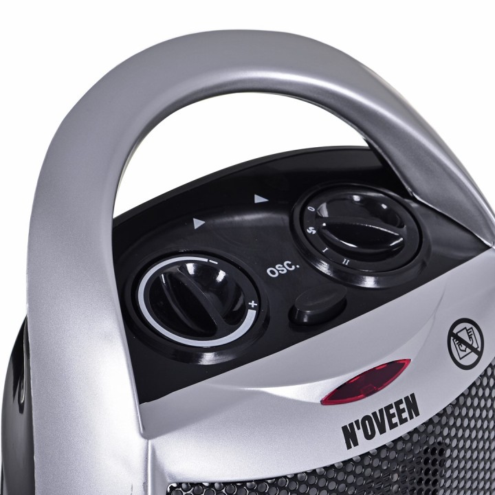 Noveen PTC09 da interno grigio 1500 W ventilatore stufa elettrica
