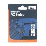 Scheda di memoria PATRIOT VX Serie 32GB MicroSDXC V30 Class 10 UHS-I U3 4K UHD (PSF32GVX31MCH)