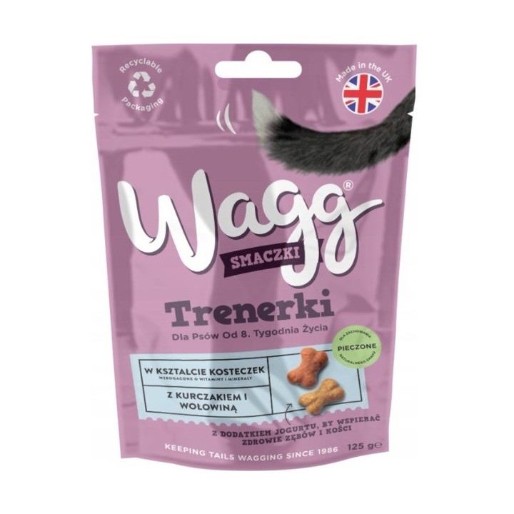 WAGG Treats pollo con manzo - snack per cani - 125g