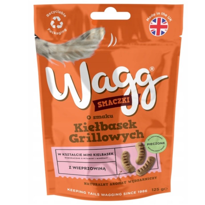 WAGG Treats salsicce alla griglia - snack per cani - 125g