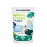 ANIMAL ISLAND Pesce bianco in brodo - cibo umido per gatti - 40x85g