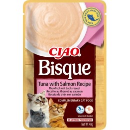 INABA Ciao Bisque tonno con salmone - snack per gatti - 40g