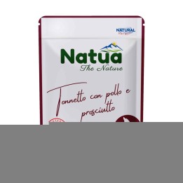 NATUA tonno e pollo con prosciutto - cibo umido per gatti - 70g