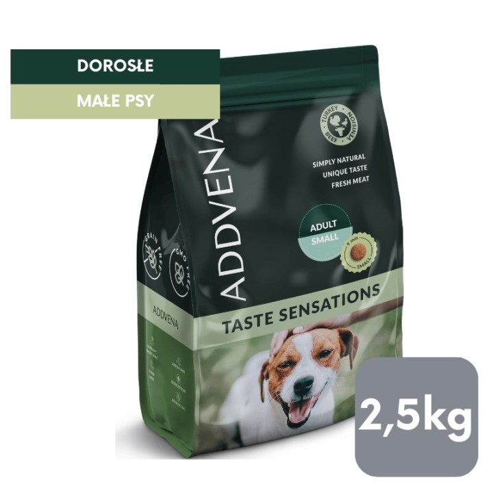 ADDVENA Taste Sensations Adult Small Tacchino - cibo secco per cani - 2 5kg