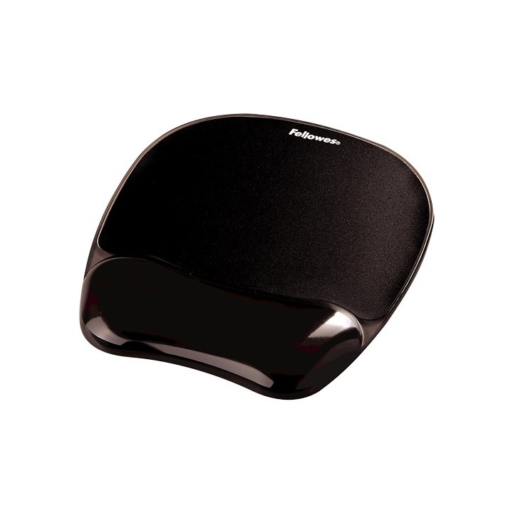 Fellowes CRYSTAL mouse e supporto polso gel nero