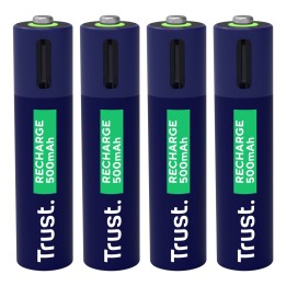 Trust 25671 - batterie ricaricabili AAA 4 pz.