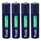 Trust 25671 - batterie ricaricabili AAA 4 pz.