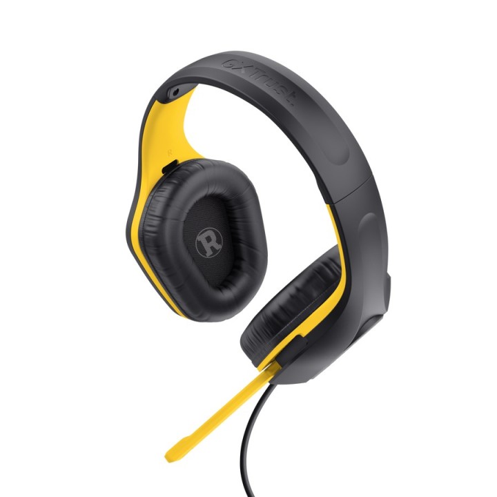 Trust 25783 cuffie/cuffia Cablata Padiglione Gaming Nero Giallo