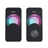 Set di altoparlanti Trust Arys - RGB LED illuminato 2.0 (nero)