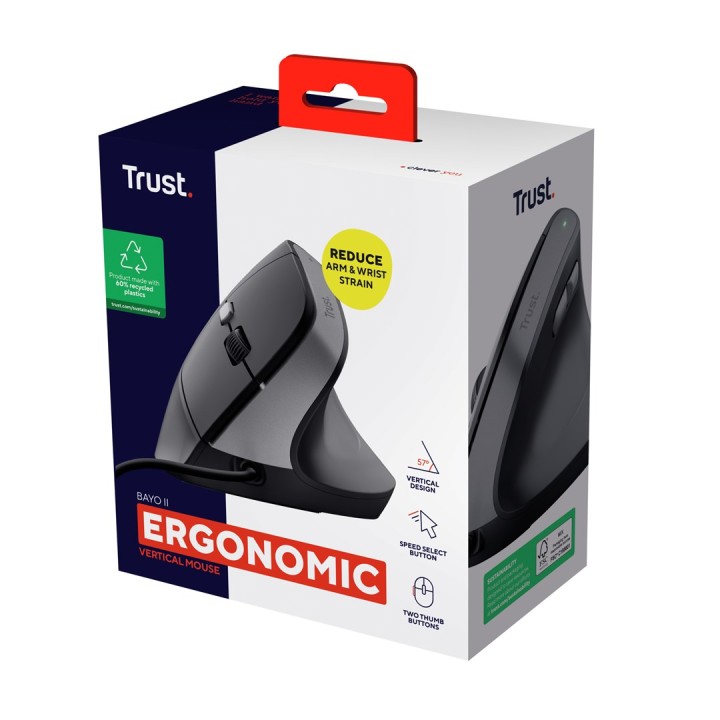 Trust Bayo II mouse Destrorso USB Type-A 2400 DPI
