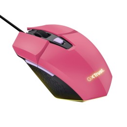 Trust mouse cablato gaming Felox GXT109P rosa