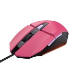 Trust mouse cablato gaming Felox GXT109P rosa