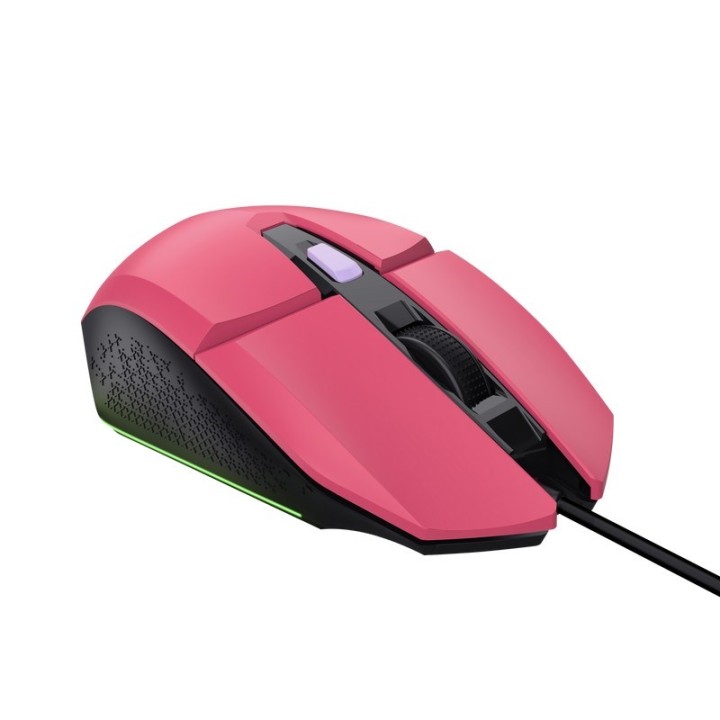 Trust mouse cablato gaming Felox GXT109P rosa