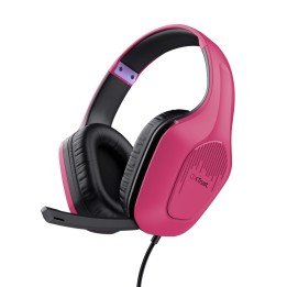 Trust GXT 415P Zirox Cuffia Cablata Archetto Gaming rosa