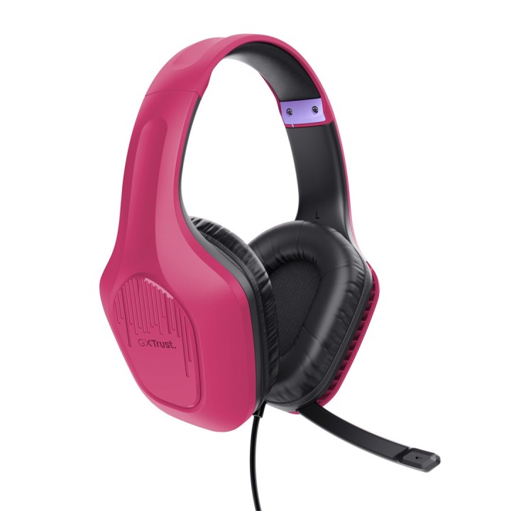 Trust GXT 415P Zirox Cuffia Cablata Archetto Gaming rosa