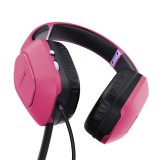 Trust GXT 415P Zirox Cuffia Cablata Archetto Gaming rosa