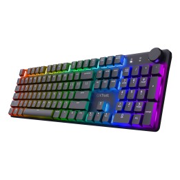 Trust GXT 868 Torix tastiera Gaming USB + RF Wireless + Bluetooth QWERTY US Inglese Nero