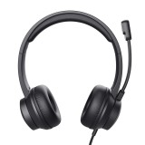 Trust HS-201 Cuffia Cablata Padiglione Ufficio/Call center USB Type-A Nero