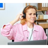 Trust HS-201 Cuffia Cablata Padiglione Ufficio/Call center USB Type-A Nero