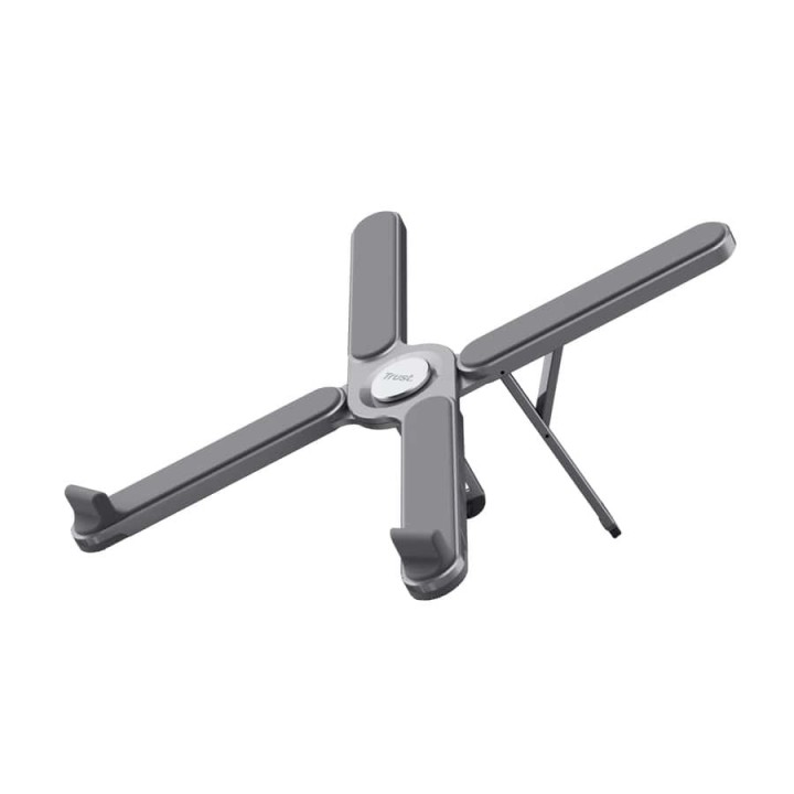 Trust Macy Supporto laptop Metallo Pieghevole Grigio