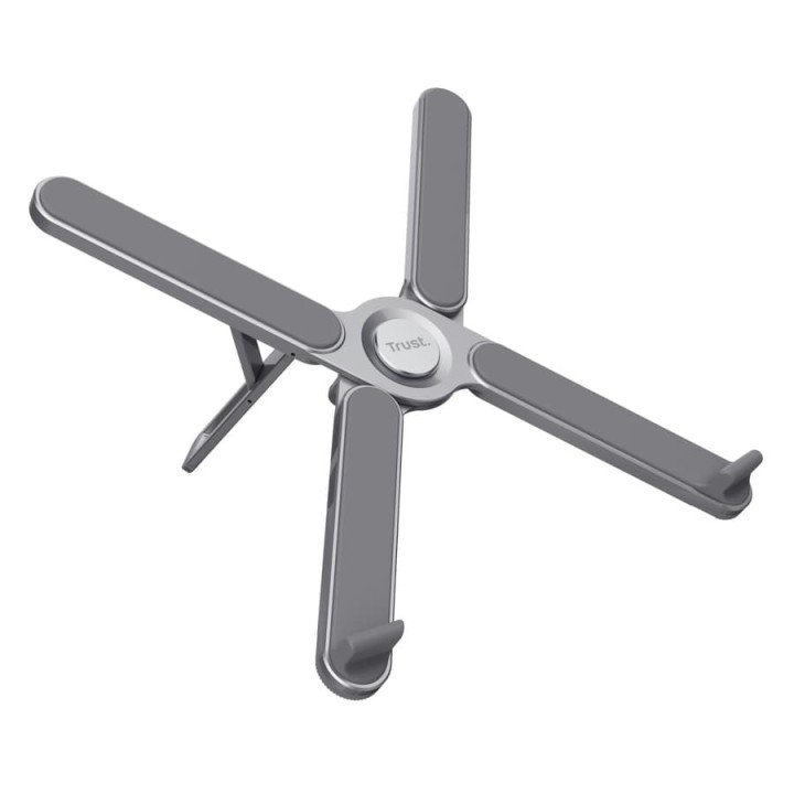 Trust Macy Supporto laptop Metallo Pieghevole Grigio