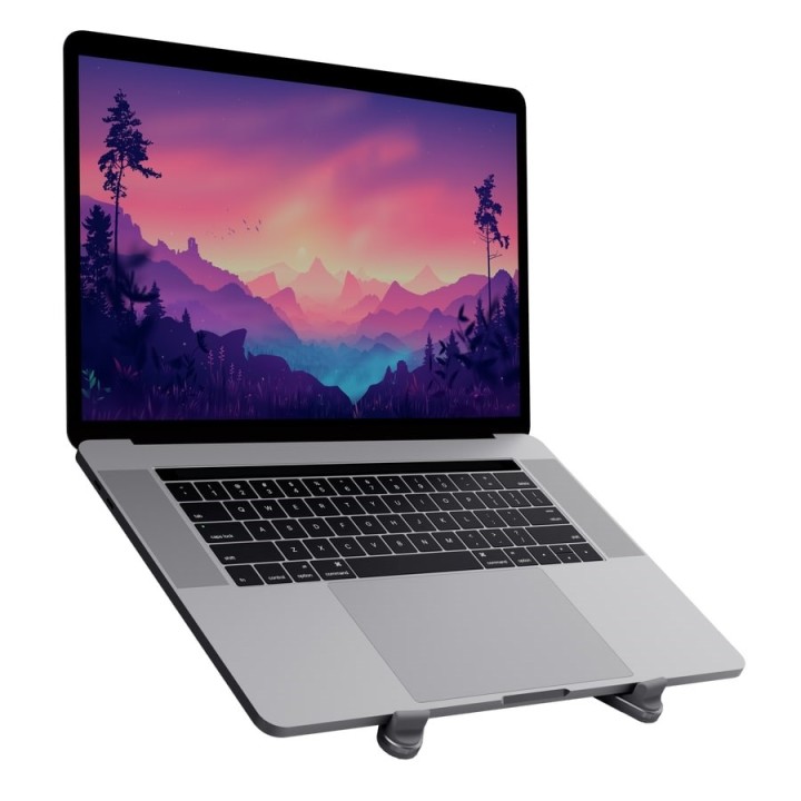 Trust Macy Supporto laptop Metallo Pieghevole Grigio
