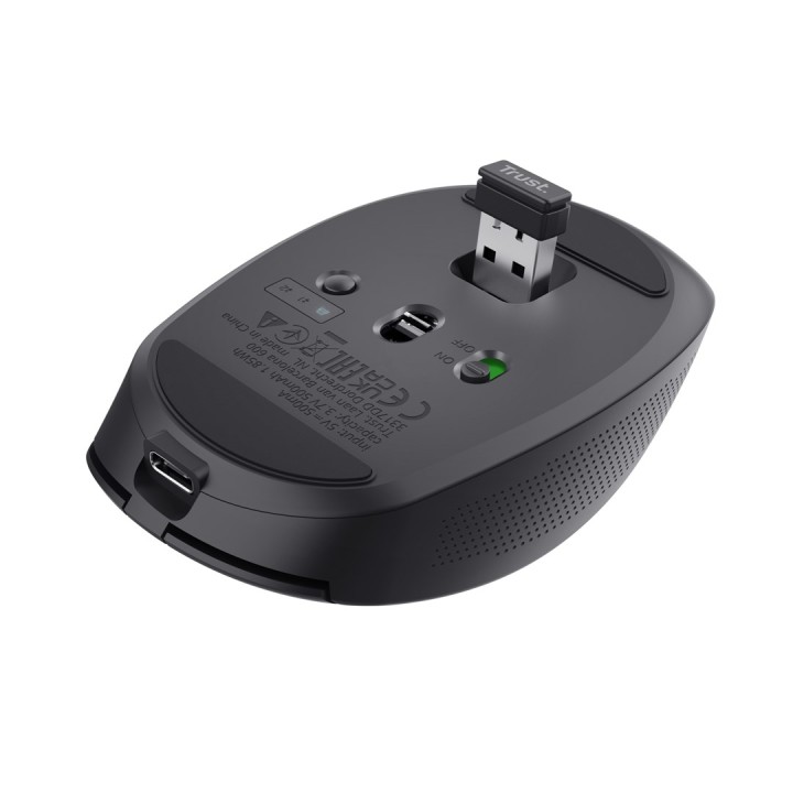 Trust Ozaa mouse Ufficio Destrorso RF Wireless + Bluetooth Ottico 3200 DPI