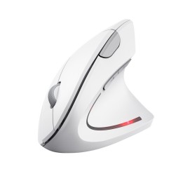Trust mouse wireless ergonomico verticale Verto bianco (25132)