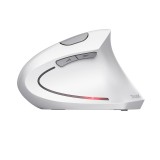 Trust mouse wireless ergonomico verticale Verto bianco (25132)