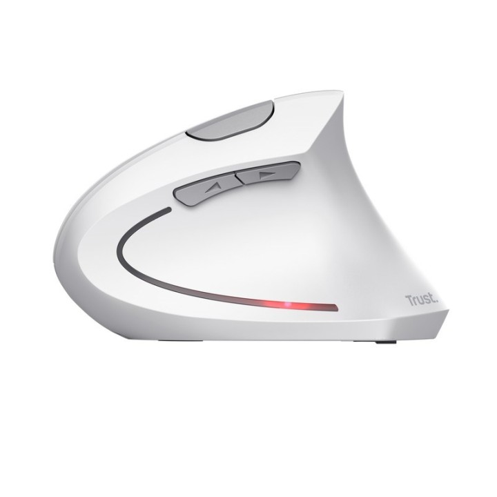 Trust mouse wireless ergonomico verticale Verto bianco (25132)