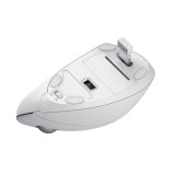 Trust mouse wireless ergonomico verticale Verto bianco (25132)