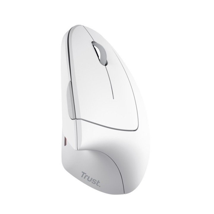 Trust mouse wireless ergonomico verticale Verto bianco (25132)