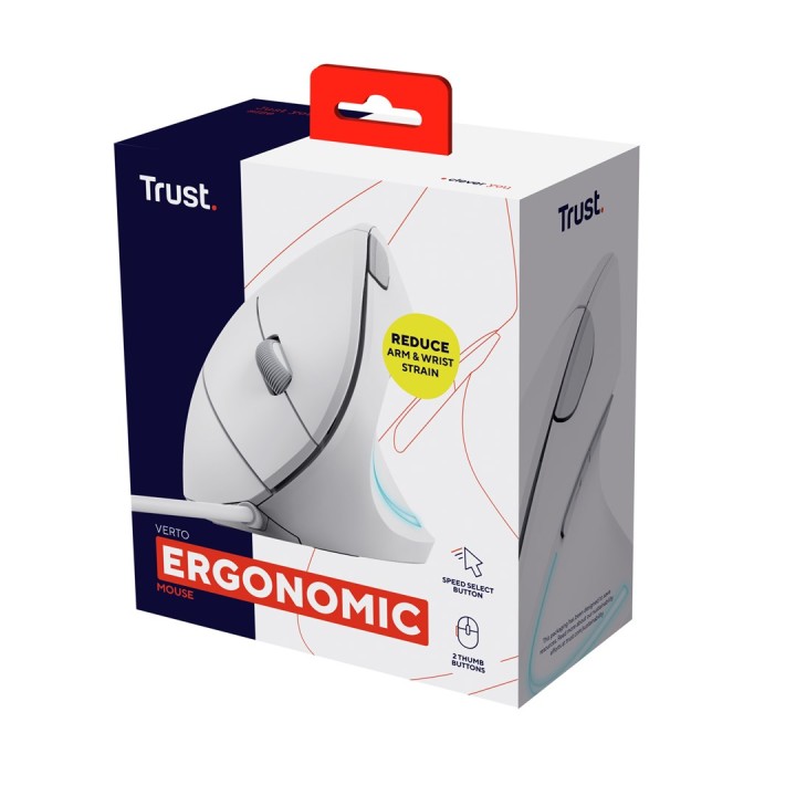 Trust Verto mouse Ufficio Destrorso USB Type-A Ottico 1600 DPI
