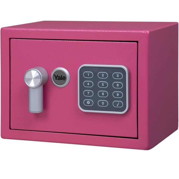 Yale YSV/170/DB2/P Cassaforte da libera installazione 3.8 l Acciaio Rosa